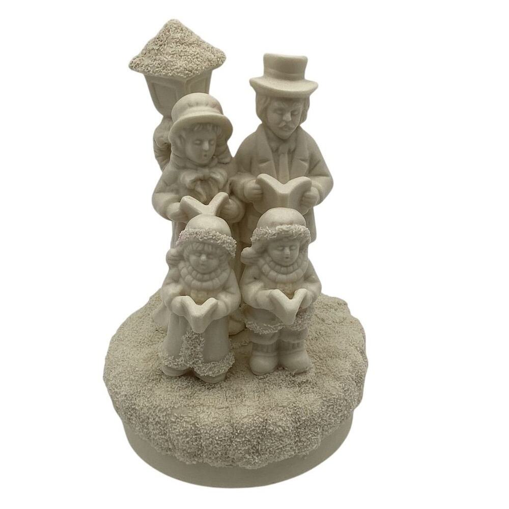 Vintage Christmas Carolers Musical Figurine Rotating Holiday Decor